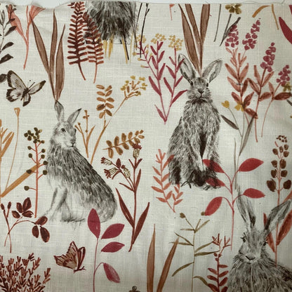 Handmade Fryetts Meadow Hare Spice Table Chrome Pad Lamp/ Nightlite