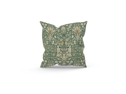 Handmade William Morris Snakeshead Forest Cushion with Fillers Various Sizes 28cm, 36cm, 43cm, 60cm, Modern Home Decor, Made in Uk