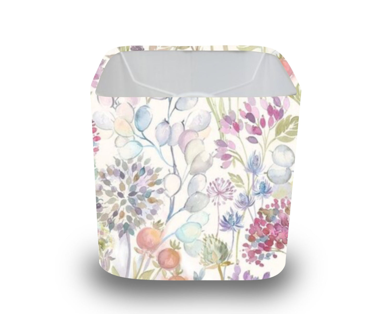 Handmade Hedgerow Lotus Cream Rounded Square Lampshade, Table/Ceiling