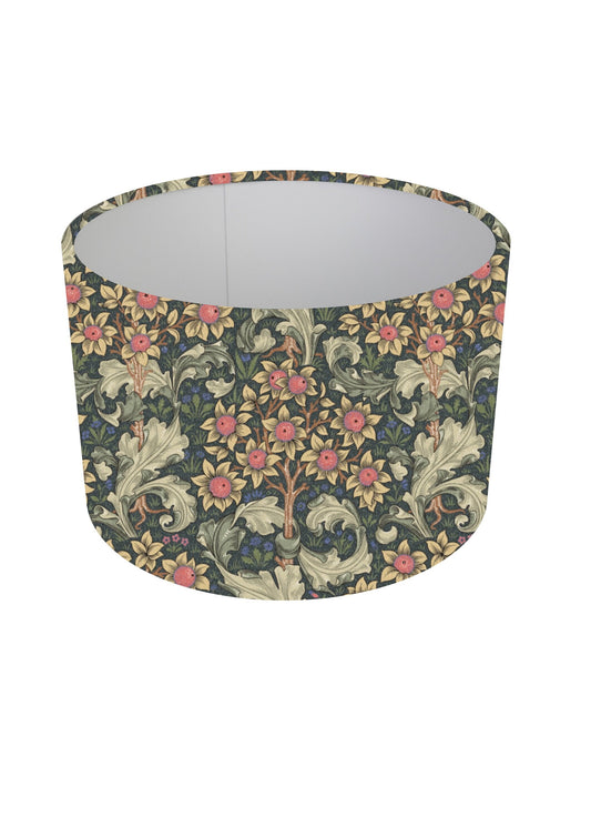 William Morris Orchid Nightshade Cylinder / Drum Lampshade