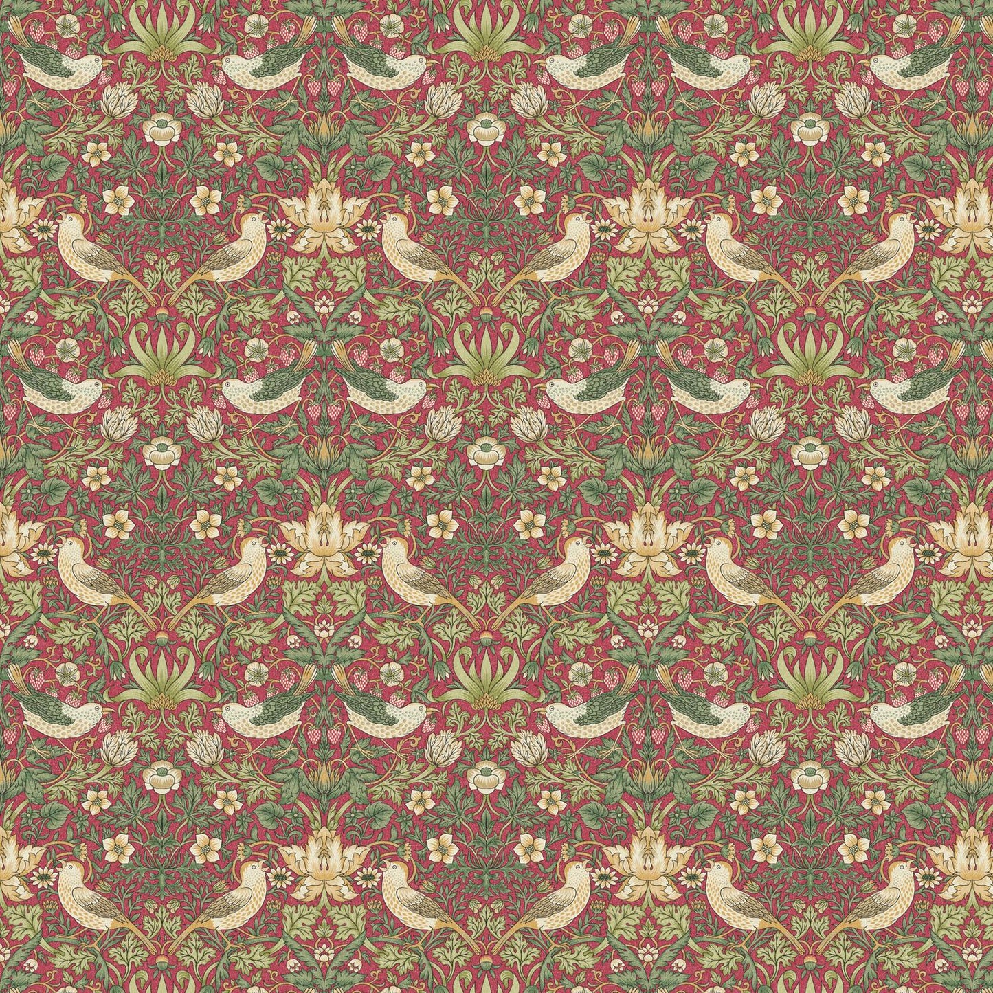 Handmade William Morris Strawberry Thief Crimson CANDLE SHADE || Small lamp shade, Colourful Home Decor Gift, Small Light Shade, Made in Uk,