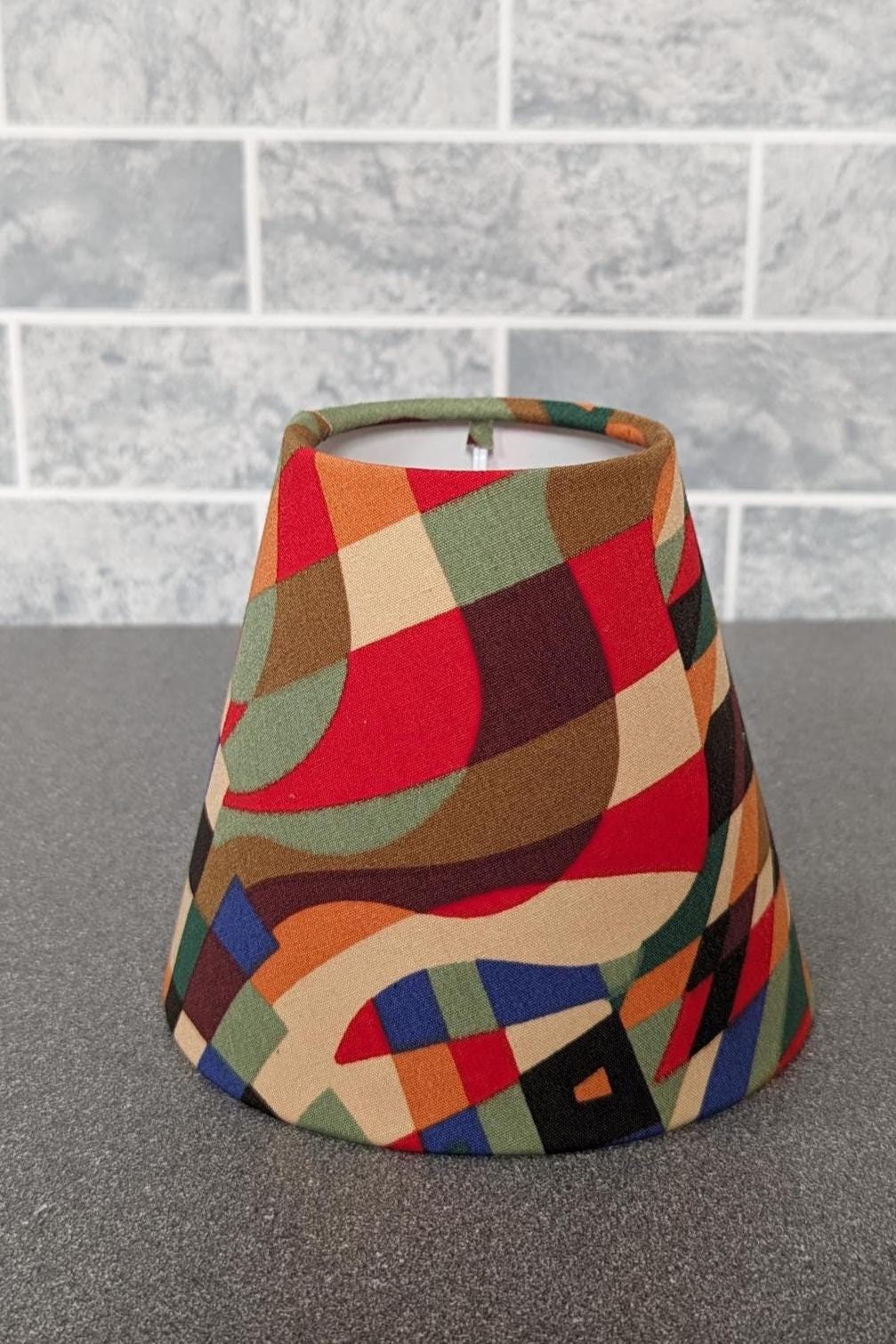 Handmade VOYAGE/Fryetts/Bauhaus, Monkey, Rufus, Burley, Stag CANDLE SHADE Small lamp shade, Nature Theme Natural Woodland Floral Home, Uk