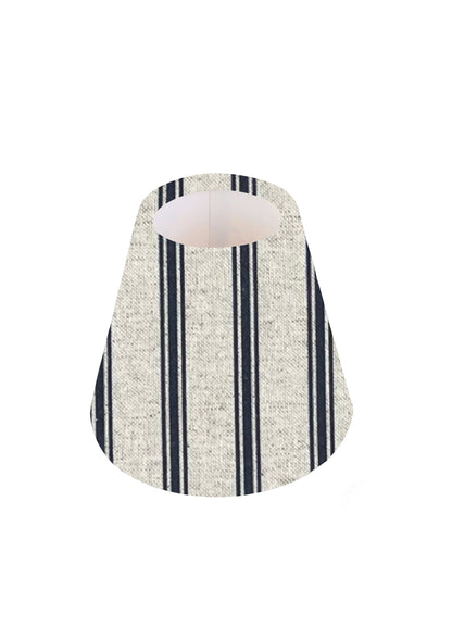 Handmade Kashmira Indigo CANDLE SHADE || Small lamp shade, Colourful Home Decor Gift, Small Light Shade, Made in Uk, Blue, Striped