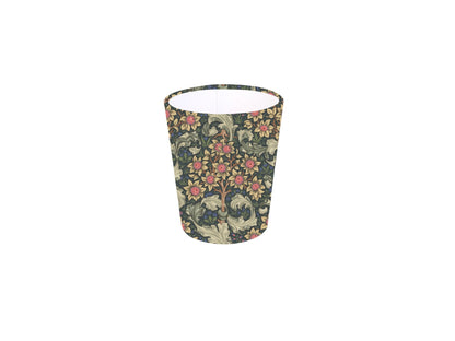 Handmade William Morris Orchid Waste Paper Bin, Made in UK, Floral Theme, Yellow and Red Flowers, Home Decor Gift