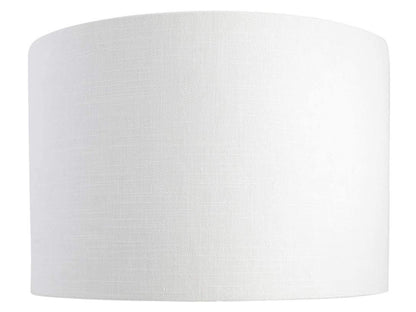 Leanne WHITE Linen Style Cylinder Drum Lampshades
