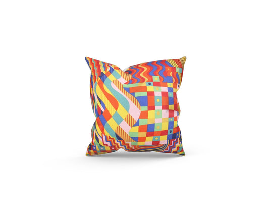 Bauhaus style Pink Cushion with Fillers, Various Sizes, Handmade In UK