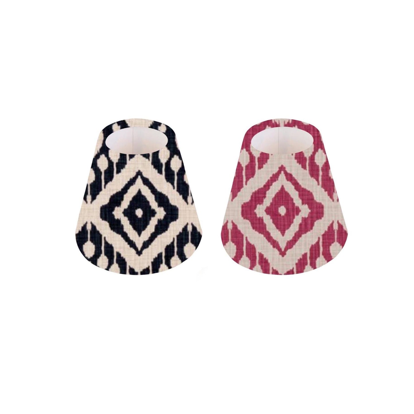 Handmade Marrakech in colours Pink Begonia or Ink CANDLE SHADE || Small lamp shade, Colourful Home Decor Gift, Small Light Shade, Made in Uk