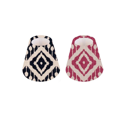 Handmade Marrakech in colours Pink Begonia or Ink CANDLE SHADE || Small lamp shade, Colourful Home Decor Gift, Small Light Shade, Made in Uk