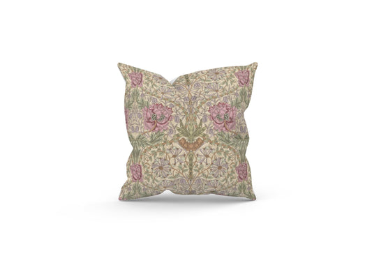 Handmade William Morris Honeysuckle Rose Cushion with Fillers Various Sizes 28cm, 36cm, 43cm, 60cm, Modern Home Decor, Made in Uk