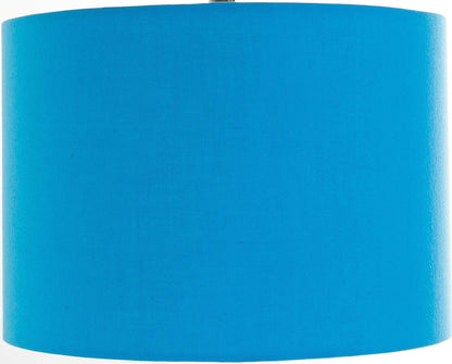 Plain Peacock Blue Drum Lampshade
