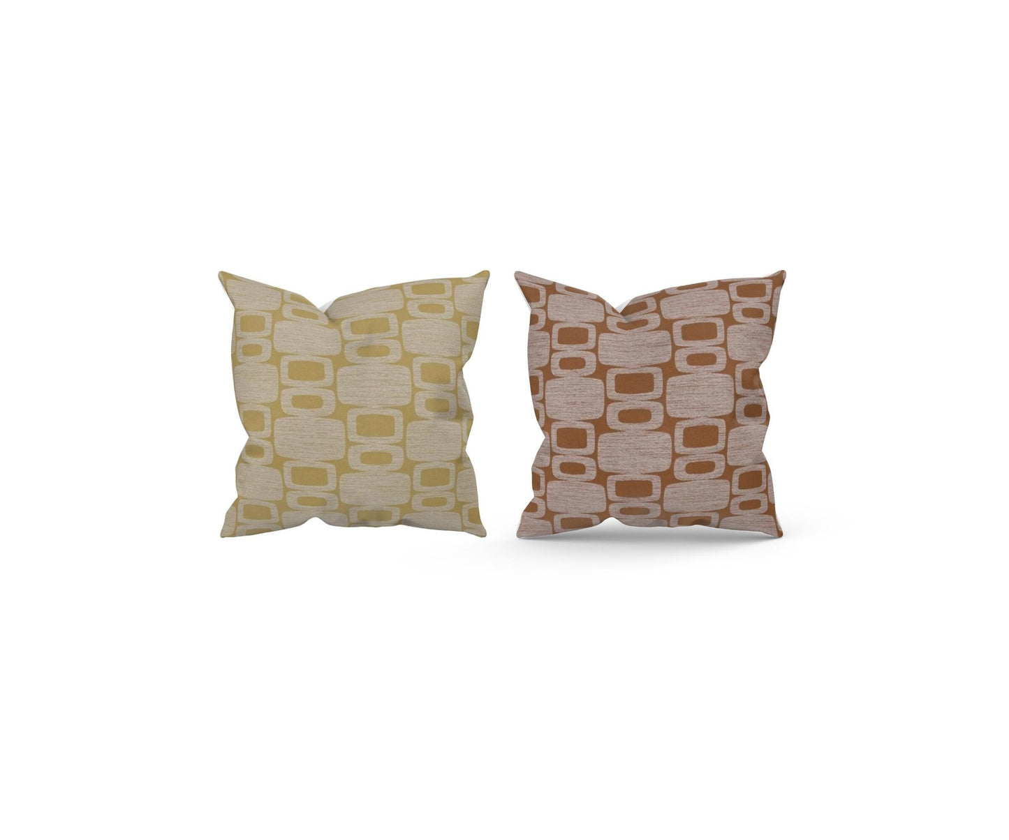 Handmade Apollo in colours Burnt Orange or Ochre Cushion with Fillers
