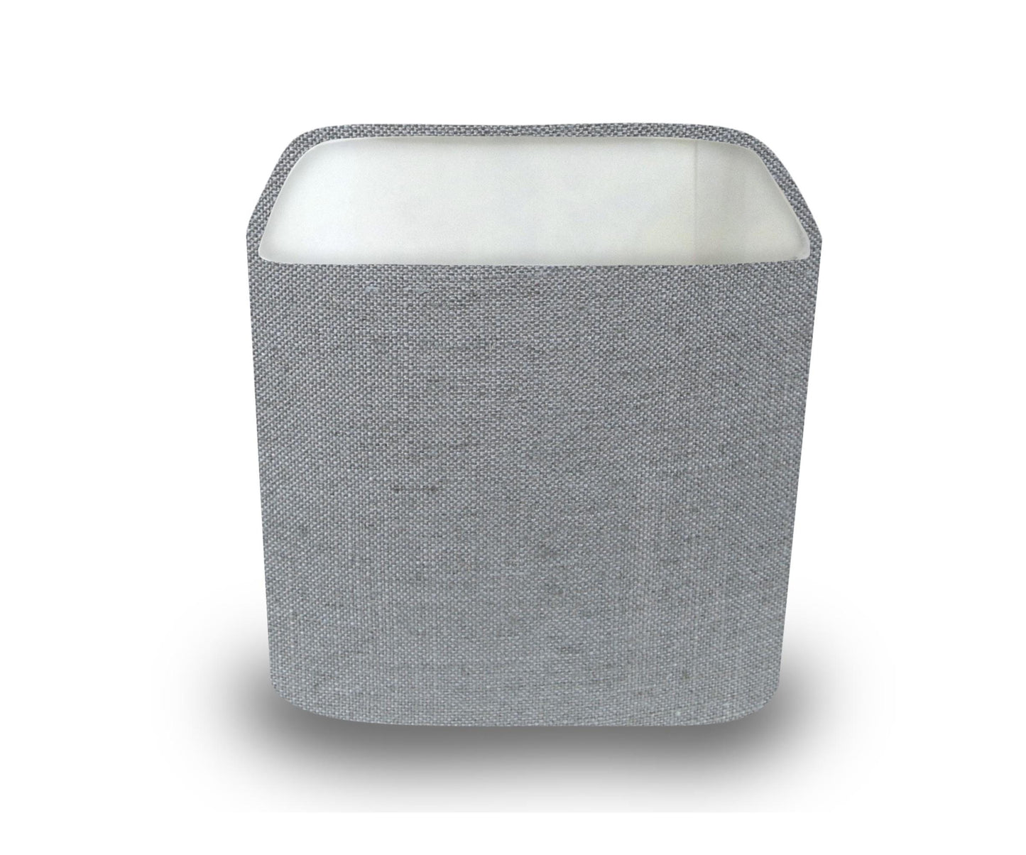 Plain Linen Rounded Square Lampshade, Table/Ceiling