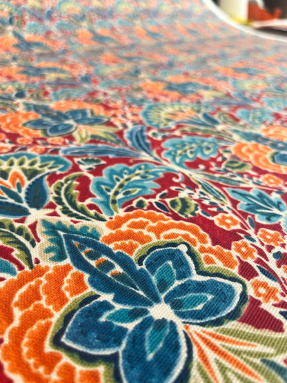 Rhapsody Ruby Cushions with Fillers Various Sizes 28cm - 60cm, Colourful Modern Home Furniture Decoration, Vibrant Colours, Floral