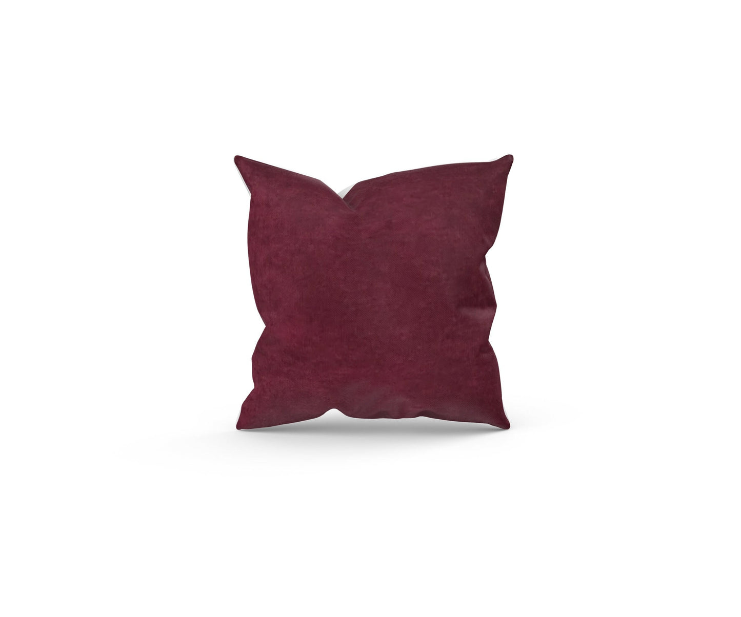 Brushed Recycled Wine Red Cushions with Fillers Various Sizes 28cm ,36cm,43cm ,60cm, Home Decor, Colourful Furniture Decoration, Made in UK
