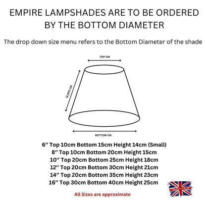 Fryetts Glencoe Linen EMPIRE Lampshade Ceiling Light / Table Lamp / Pendant, Animals Stag Wildlife, Home Decor, Handmade in UK, Custom Shade