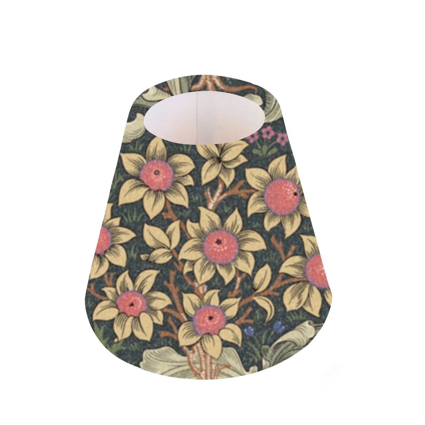 Handmade William Morris CANDLE SHADE || Small lamp shade, Colourful Home Decor Gift, Small Light Shade, Made in Uk, Snakeshead Wine, Forest