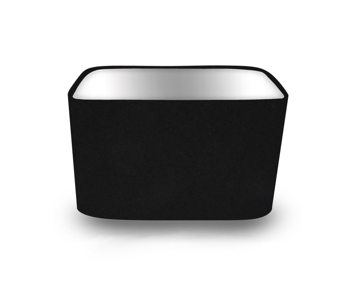 Black with Metallic Mirrored/ Brushed/ 3M Interior Curved Rectangle Lampshades/Pendant