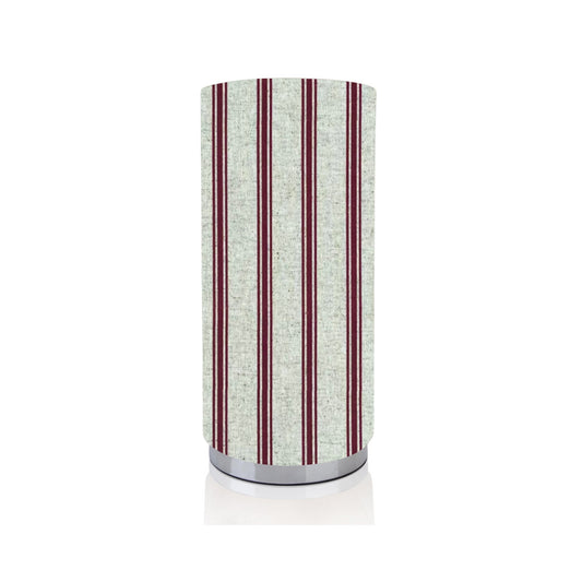 Handmade Kashmira Ruby Red Table Chrome Pad Lamp/ Nightlite