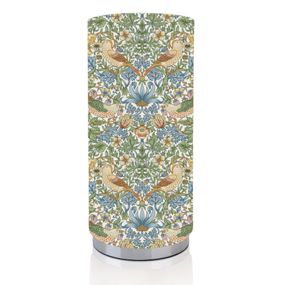 Handmade William Morris Design Chrome base Pad Lamps/Nightlites