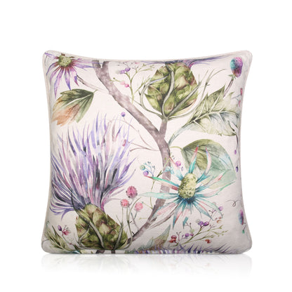 Voyage Maison  Varys Violet Cushions with Fillers Various Sizes 28cm , 36cm, 43cm , 50cm, Colourful Modern Home Interior Decor, Flowers