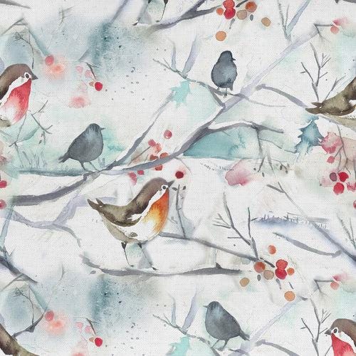 New Handmade Voyage Maison Snowy Song Blue Bird Waste Paper Bin, Colourful Home Decor Office Bedroom Bin, Red Robin, Blue, Green, Made in UK