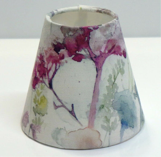 Handmade VOYAGE Maison Enchanted Forest / Moorland Stag CANDLE SHADE Small lamp shade, Nature Theme Natural Woodland Floral Home Decor Gift