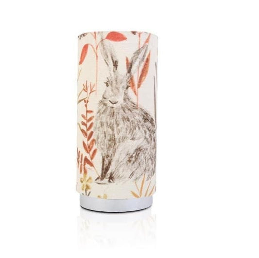 Handmade Fryetts Meadow Hare Spice Table Chrome Pad Lamp/ Nightlite