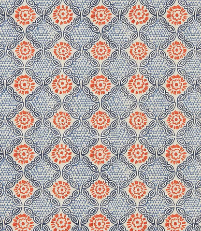 Handmade Stardust Chilli Waste Paper Bin, Made in UK, Abstract Tile Theme, Home Decor Gift, Red, Blue