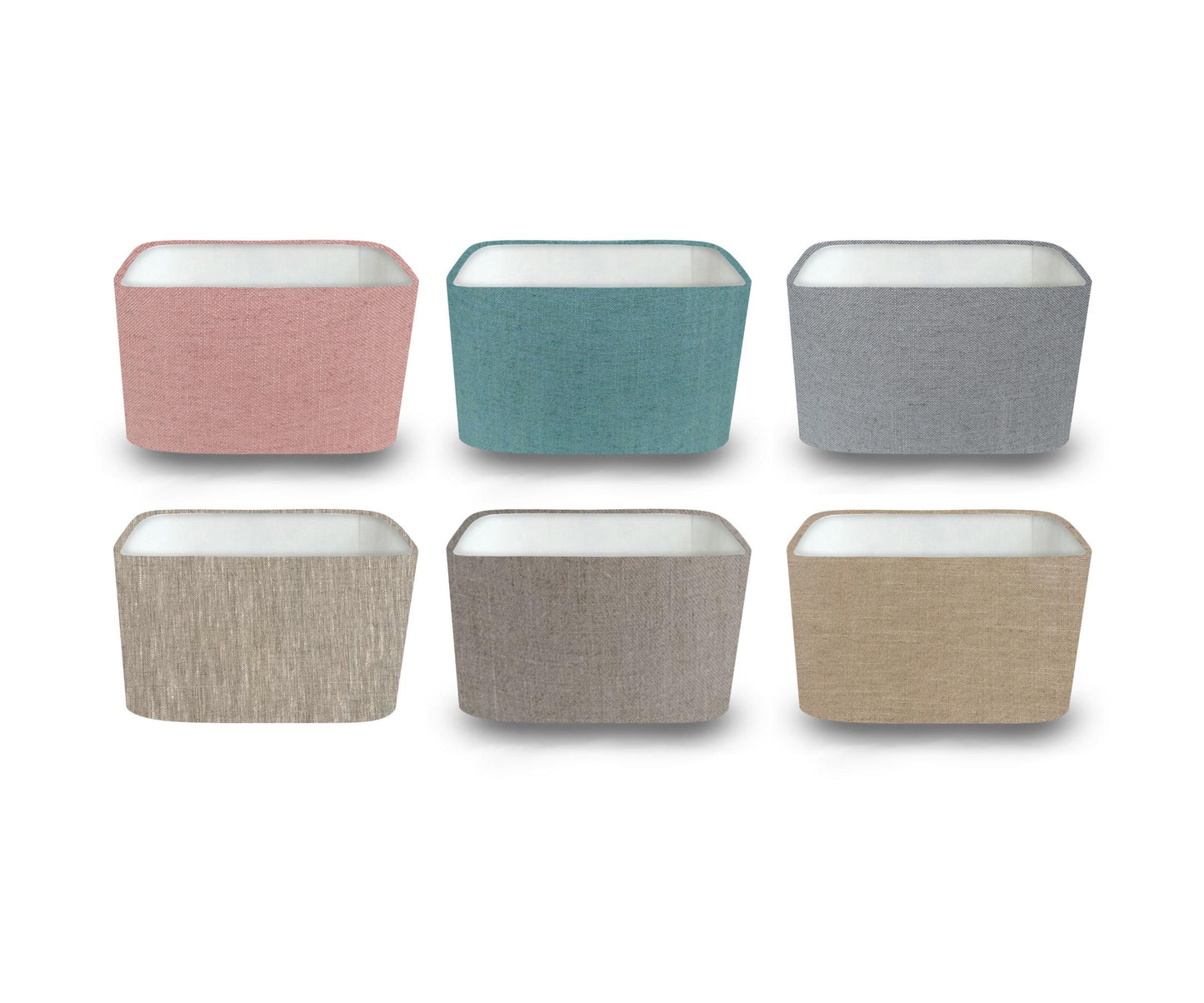 Plain Linen Curved Rectangle Lampshades/Pendant