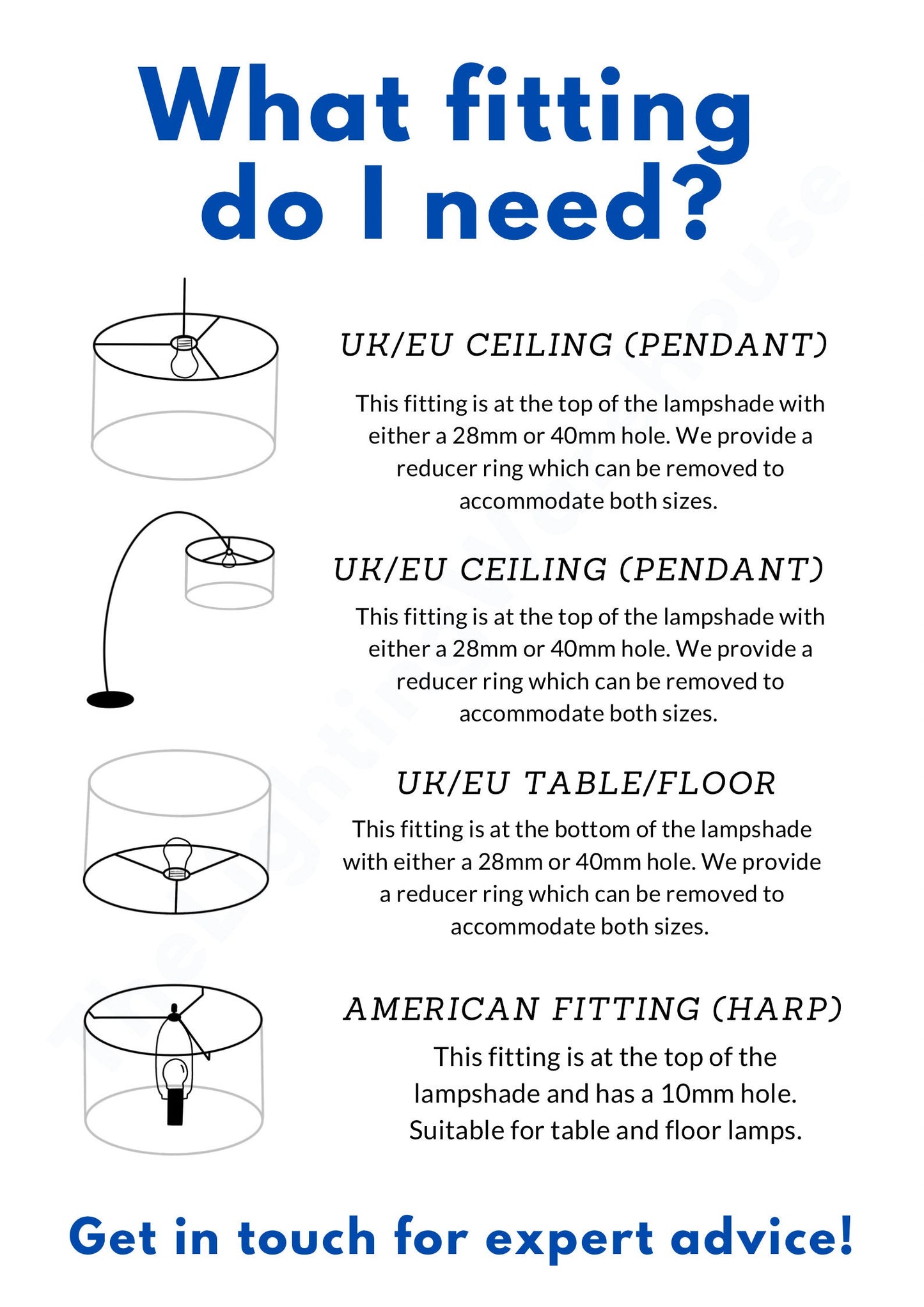 Cone Shaped Lampshade Ceiling Light / Table Lamp / Pendant