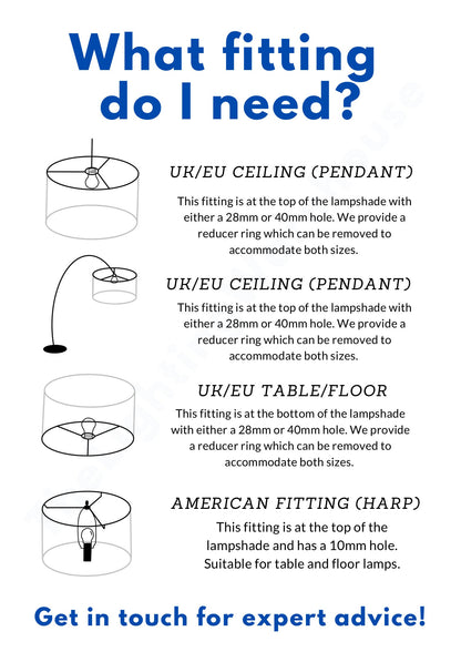 Cone Shaped Lampshade Ceiling Light / Table Lamp / Pendant