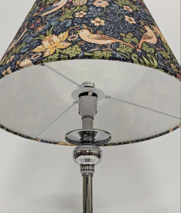 Navy Velvet Style EMPIRE  Lampshades / Pendant Shade / Table, Colourful Home Decor, Made in UK, Soft Velvet