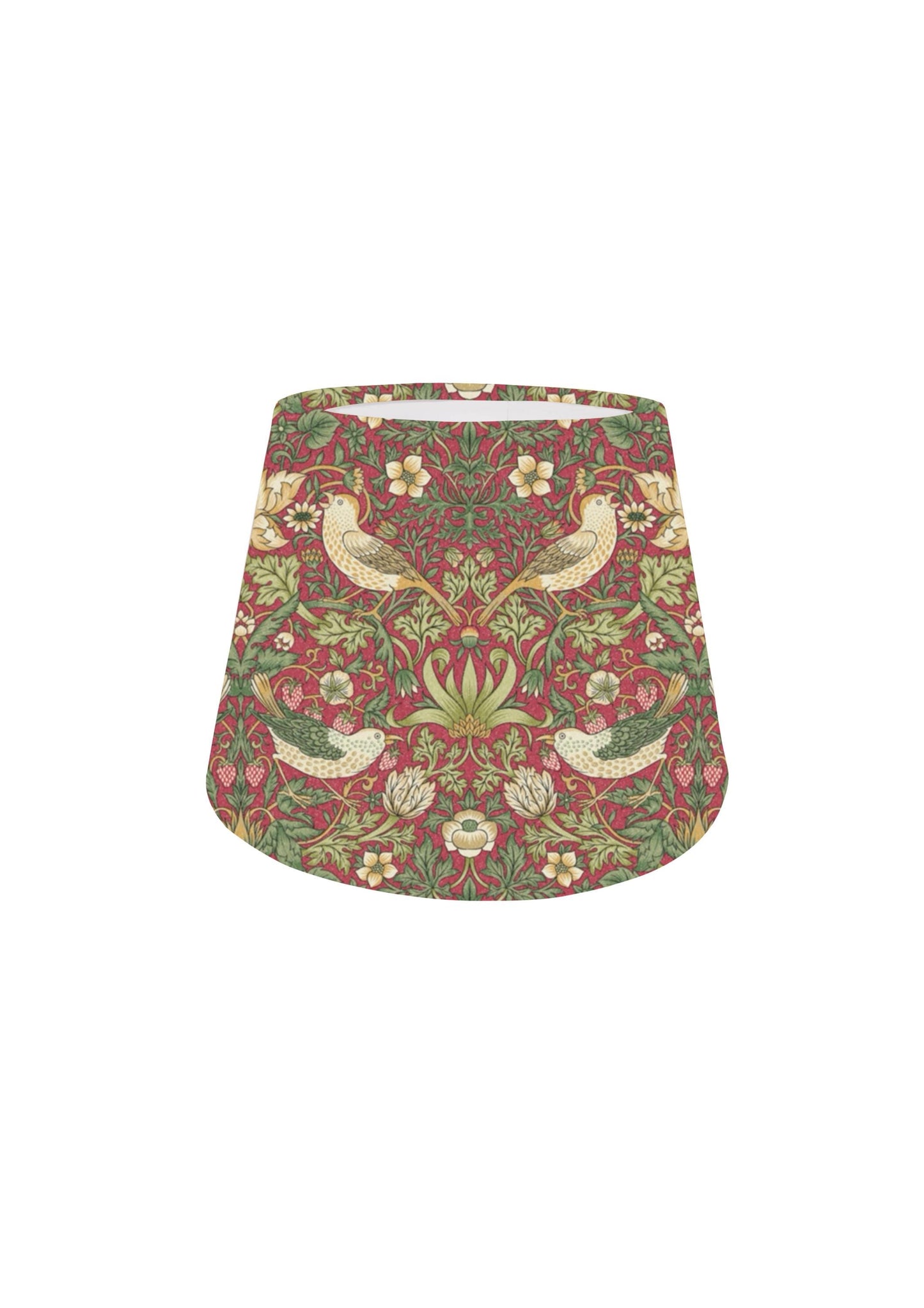 William Morris Strawberry Thief Empire Lampshade Ceiling Light / Table Lamp / Pendant, Home Decor, Handmade in UK, Crimson, Sky, Navy