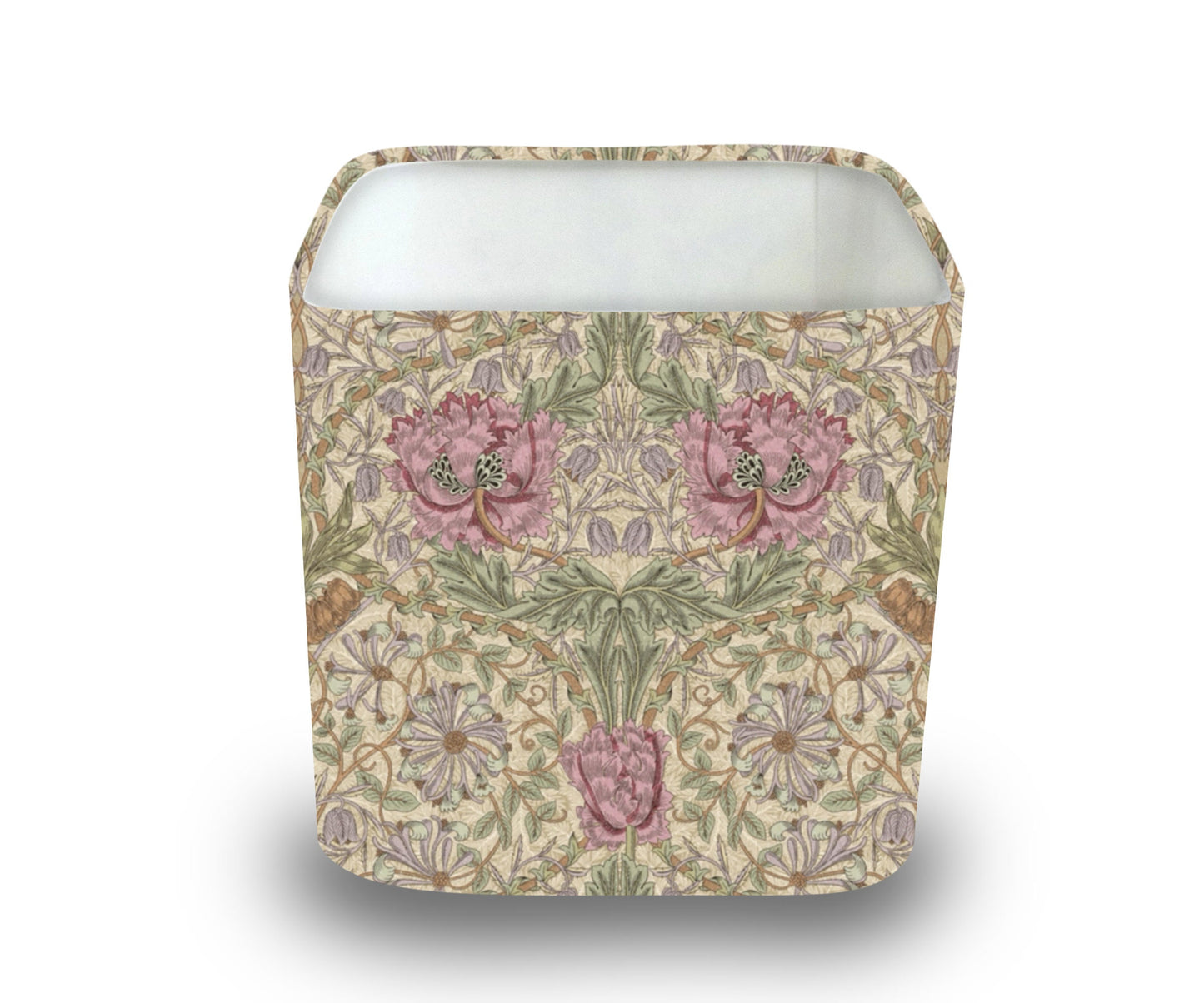 Handmade William Morris Rounded Square Lampshade, Table/Ceiling