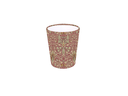 Handmade William Morris Snakeshead Wine Waste Paper Bin, Made in UK, Floral Theme, Birds, Home Decor Gift