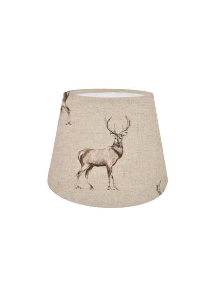 Fryetts Glencoe Linen EMPIRE Lampshade Ceiling Light / Table Lamp / Pendant, Animals Stag Wildlife, Home Decor, Handmade in UK, Custom Shade