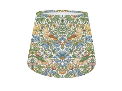 William Morris Strawberry Thief Empire Lampshade Ceiling Light / Table Lamp / Pendant, Home Decor, Handmade in UK, Crimson, Sky, Navy