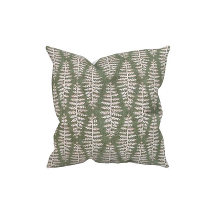 Fernia Cushions with Fillers Various Sizes 28cm - 60cm, Colourful Modern Home Furniture Decoration, Vibrant Colours, Green, Fern Trees