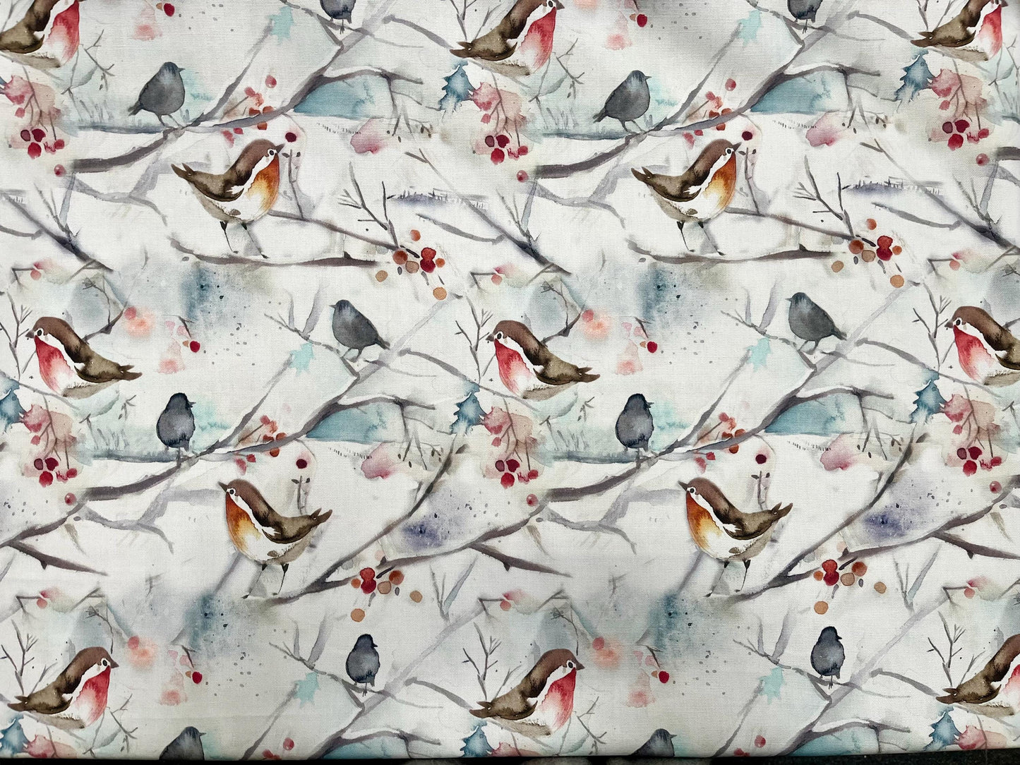 Handmade  Voyage Maison Snowy Song Blue Bird CANDLE SHADE || Small lamp shade, Red Robin, Colourful Home Decor Gift, Small Light Shade, UK