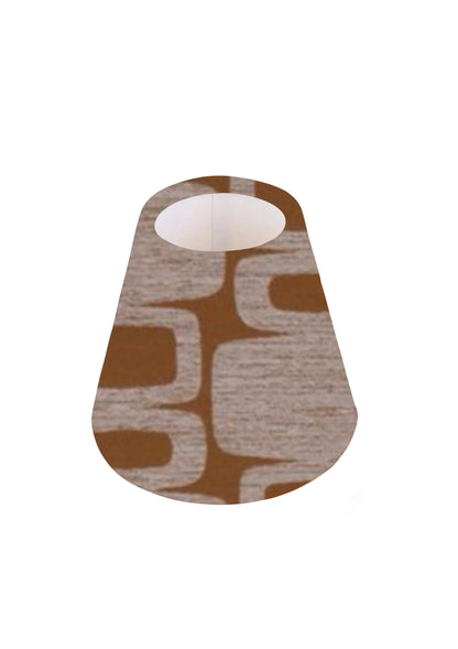 Handmade Fryetts Apollo in Burnt orange or Ochre CANDLE SHADE || Small lamp shade, Colourful Home Decor Gift, Small Light Shade, Made in Uk