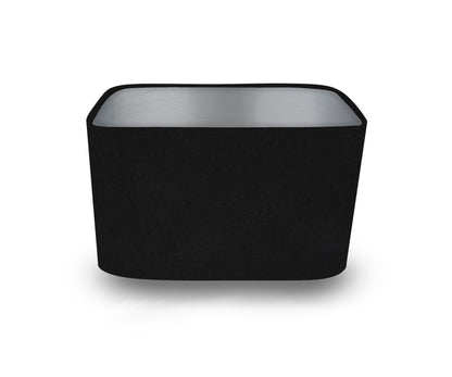 Black with Metallic Mirrored/ Brushed/ 3M Interior Curved Rectangle Lampshades/Pendant