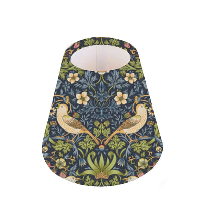 Handmade William Morris CANDLE SHADE || Small lamp shade, Colourful Home Decor Gift, Small Light Shade, Made in Uk, Snakeshead Wine, Forest