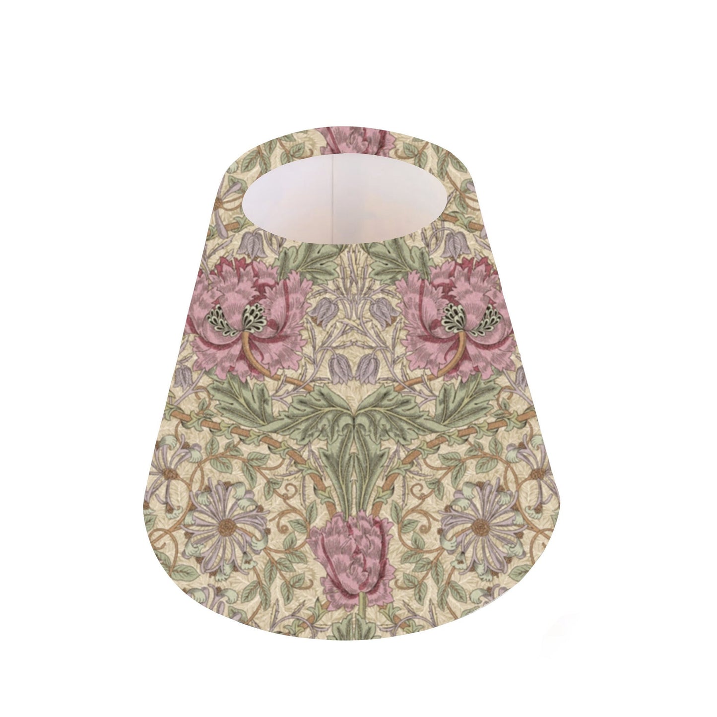 Handmade William Morris CANDLE SHADE || Small lamp shade, Colourful Home Decor Gift, Small Light Shade, Made in Uk, Snakeshead Wine, Forest