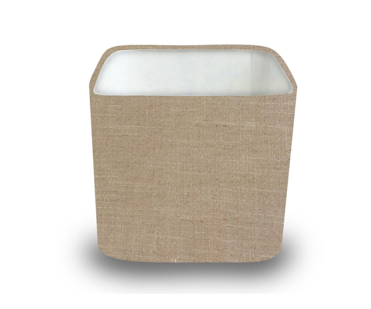 Plain Linen Rounded Square Lampshade, Table/Ceiling
