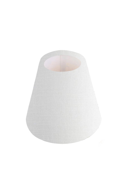 Handmade Leanne White Linen CANDLE SHADE || Small lamp shade, Colourful Home Decor Gift, Small Light Shade, UK