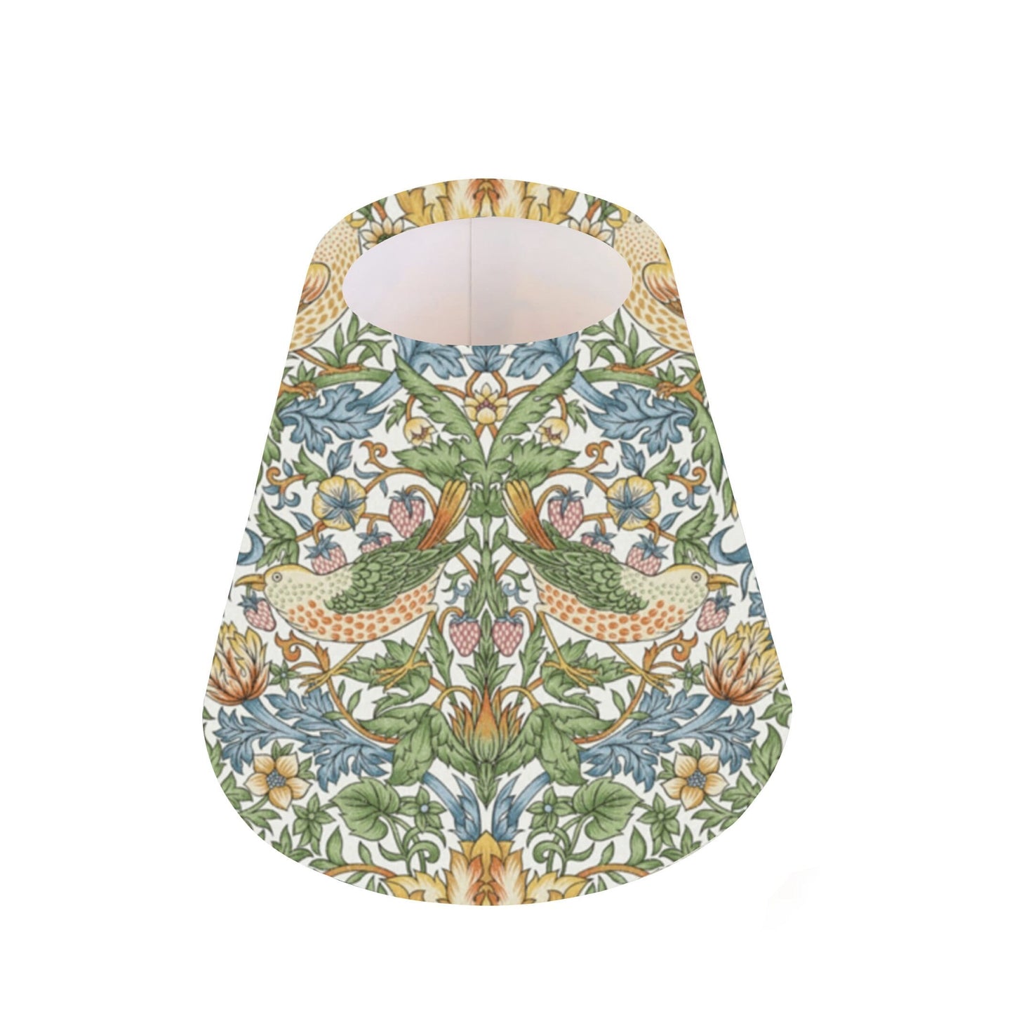 Handmade William Morris CANDLE SHADE || Small lamp shade, Colourful Home Decor Gift, Small Light Shade, Made in Uk, Snakeshead Wine, Forest