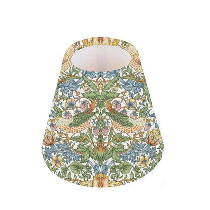 Handmade William Morris CANDLE SHADE || Small lamp shade, Colourful Home Decor Gift, Small Light Shade, Made in Uk, Snakeshead Wine, Forest