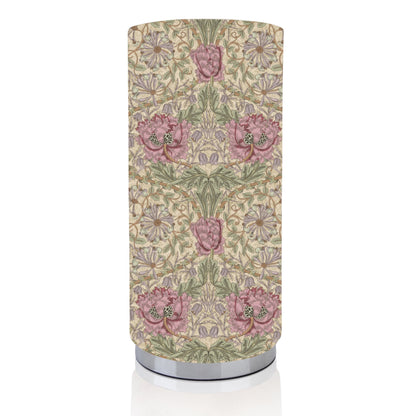 Handmade William Morris Design Chrome base Pad Lamps/Nightlites