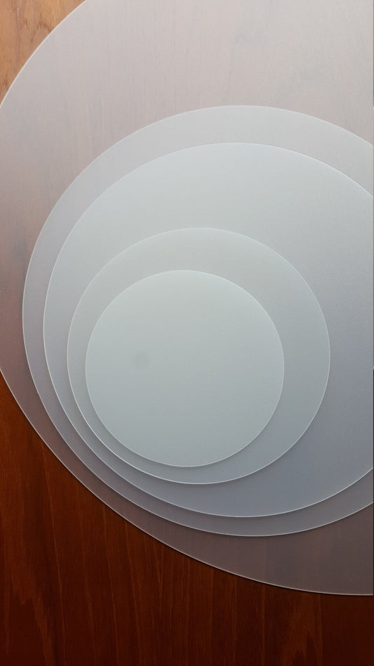 Flat Polypropylene Opaque Lampshade Diffuser