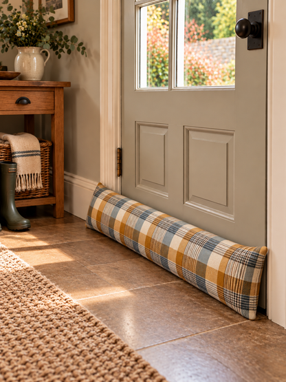 Tartan Pattern Draught Excluder (33" x 8")